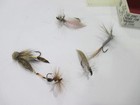 Fly Fishing Lures Flies Lot Of 5 With Box Estate Market Find