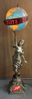 1976 Jos Schlitz Brewing Co Bar Back Lady W  Globe Signed Read