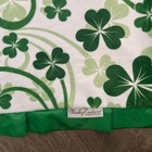 Minky Couture Infant Blanket Floral Girls Green Shamrock And Satin Edge 30 X 36