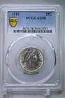 1915 Barber Silver Quarter 25c Pcgs Au58 Blast White  1593