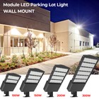 Led Parking Lot Light 150w 200w 300w Commercial Outdoor Shoebox Light Wall Mount