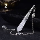 Crystal Tarot Divination Faceted Pendulum Turquoise Wicca Pagan Altar Prop Gift