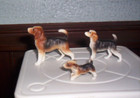 Miniature 3 Piece Bone China Beagle Family