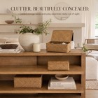 Zicoto Set Of 3 Seagrass Wicker Storage Boxes With Lids