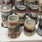 Huge Budweiser Stein Lot 22 Total- Excellent Condition  