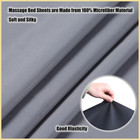 Microfiber Massage Table Sheet Sets 3 Pcs Massage Bed Cover Soft Wrinkle Free   