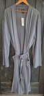 Ross Michaels Mens Xxxl 3x  Dark Grey Lightweight Robe Bathrobe Sleep Jersey