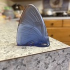 Lalique France Crystal Blue Butterfly Nwb
