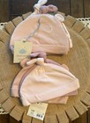 Baby Hats 0-6 Month Pink Solid With Knot A Cloud Island New 2 Sets  6 Hats Total