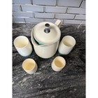 Vintage Vacron Bopp-decker Plastics Insulated Pitcher   4 Tumblers Cream Teal