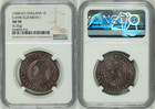 Great Britain Elizabeth I  1558-1603  Silver Shilling Ngc Au-50 Sharp Strike  