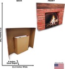 Cardboard People Holiday Fireplace 3d Life Size Cardboard Cutout Standup