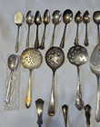 Mixed Lot 33 Antique And Vintage Silver Plate Silverplate Utensils Ladle Spoon
