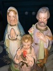 Vintage Holy Family Chalkware Statue Figurine Jesus Mary Joseph 8    Medium