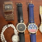 Watch Lot 30 Mixed Parts Repair Untested Disney Fossil Timex Guess Not Running