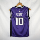 Nba Reebok Size Youth M 10 12 Sacramento Kings Bibby 10 Jersey Basketball Purple