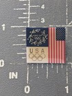 2004 Athens Team Usa Greece Greek Summer Olympics Pin American Flag Olympic Ring