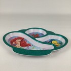 Disney Store Little Mermaid Divided Plate Child Melamine Character Dinnerware