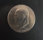 Rare 1776-1976 D Eisenhower Liberty Bell Moon Silver One Dollar Us Bicentennial