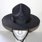 The Lawman Milan Straw 4 Dent Campaign Officer Trooper Hat Navy Size 6 5 8