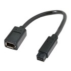 Cy Ieee 1394a 6pin Female To 1394b 9pin Male Firewire 400mbps To 800mbps Cable