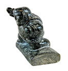 Inuit Stone Carving Male Figure In A Dynamic Pose Igloo Tag 3 1 2 In Tall