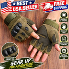 Tactical Fingerless Gloves For Men   Military Combat Shooting Half-finger Gloves