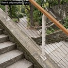 Slope Cable Railing Post cable Railing Post 25-40 Degrees Slope indoor outdoor