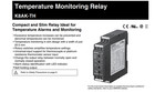 Oem Omron K8ak-th12s 24vac dc Temp Monitoring Relay Spdt 1 Unit