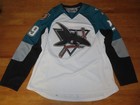 Reebok Nicholas Petrecki Signed 2006-11 Worcester Sharks Ahl  lg  Hockey Jersey