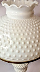  Vintage  gone With The Wind  Style  Hobnail Milk Glass Large Globe Lamp