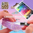 Jelly Rhinestones Bedazzling Kit 60 Colors 3mm Flatback Resin Bedazzler Gems