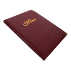 1pc Menu Cover Holder Leather Menu Book A4 Menu Book Meal Price Folder Menu Book