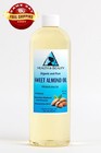 Sweet Almond Oil Refined Organic Carrier Cold Pressed 100  Pure 48 Oz