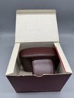 Nos  Leitz Leica Slr Cognac Leather Camera Hard Case With Original Box