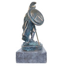 Leonidas Statue Greek Spartan King Bronze Statue With Marble Base 5 51 Inches  1