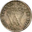 Germany 1716 Silver Horse 2 3 Taler  Brunswick Wolfenbuttel Dav-347  Not Cleaned
