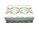 Ashland Western Decorative Box Keepsake Storage Container White Washed Wood New