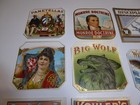 Wholesale Lot 20 Original Cigar Box Labels Embossed 1900-1940 Excellent Printing