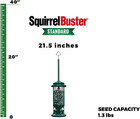 Squirrel Buster Standard Squirrel-proof Bird Feeder W 4 Metal Perches  1 3-pound