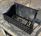 Antique   Vintage Cast Iron Fireplace Coal Basket Grate Wood Box
