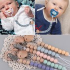 Dummy Clip Baby Boys Girls Pacifier Soother Chain Holder Strap Clips Silicone Uk