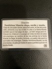 Santa Muerte -ciega  Sorda  Muda-   Holy Death -praying Card - Laminated