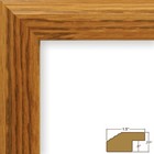 Craig Frames Mossehaus  1 5 Inch Wide Traditional Honey Oak Picture Frame