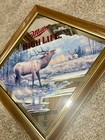 Miller High Life Beer  Elk Challange Diamond Wildlife Series Mirror Sign