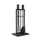 Panacea Open Hearth Fireplace Tool Set W brush  Shovel  Poker  Tong   Stand