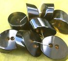 French 1930s Bakelite Buttons  Brown Amber Green Colour  set Of 8 new old Stock