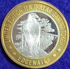 Silver Strike  Edgewater Casino   999 Fine Silver   10 Gaming Token