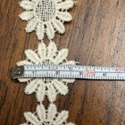 Vintage White Daisy Floral Embroidered Lace Trim 1 5 Yards