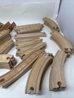 Wooden Railway Brio Ikea Thomas Train Track Set Bulk Lot Of 69 Pieces